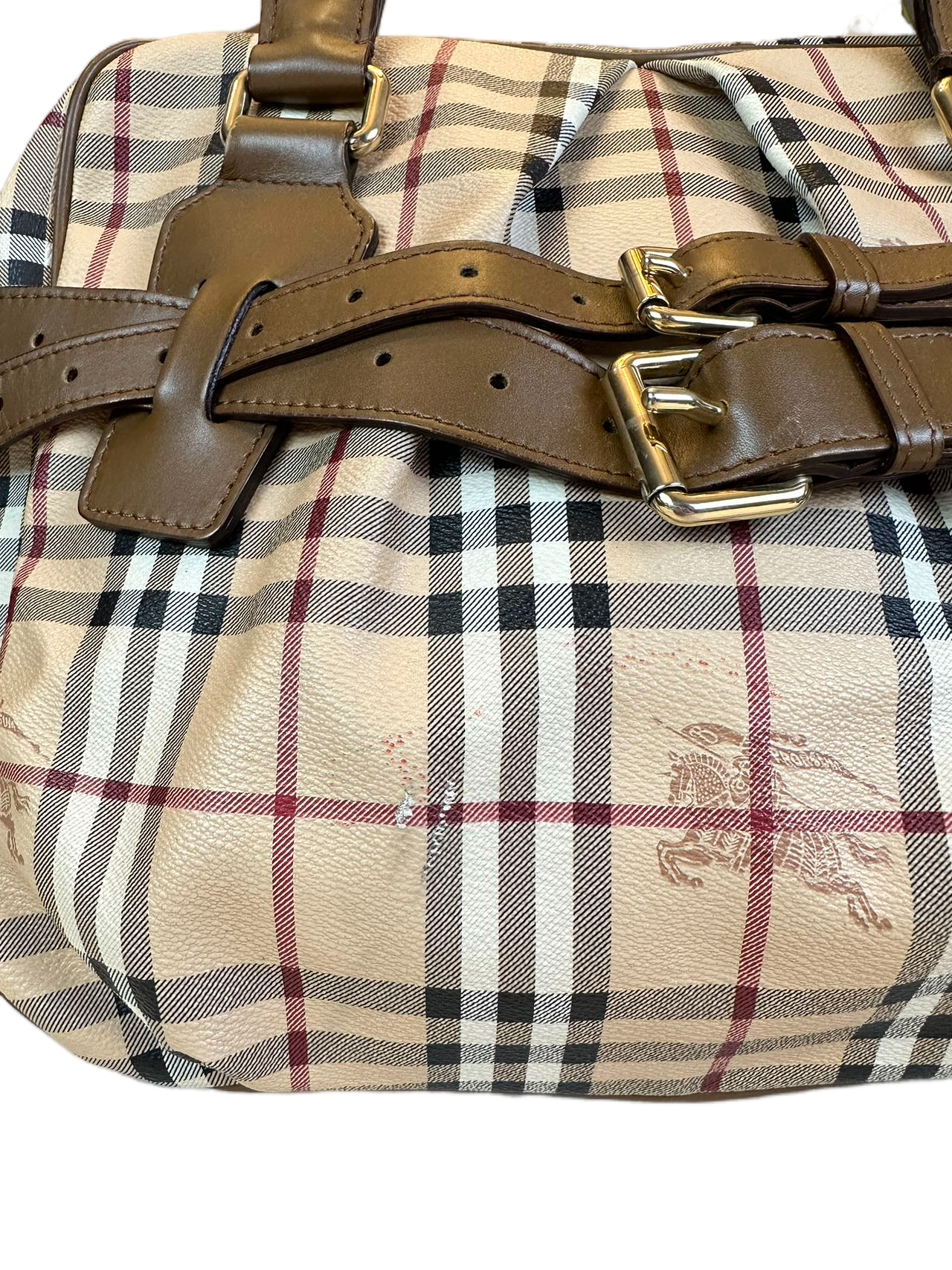 Preloved Burberry Signature Logo Totes Satchel