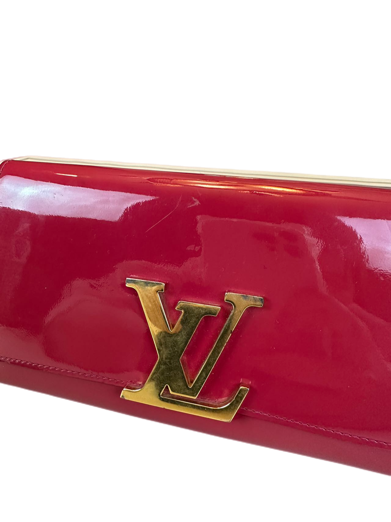 Preloved Louis Vuitton Red Patent Leather Wallet