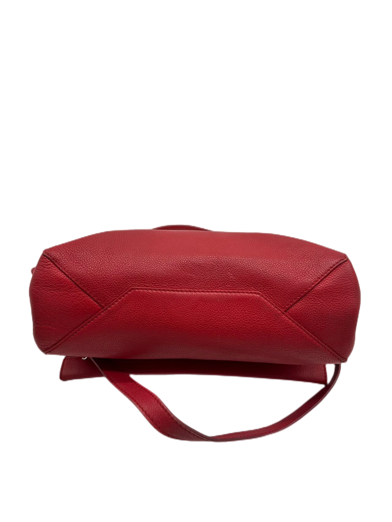 Preloved Louis Vuitton Red Leather Lockme Shoulder Bag Crossbody