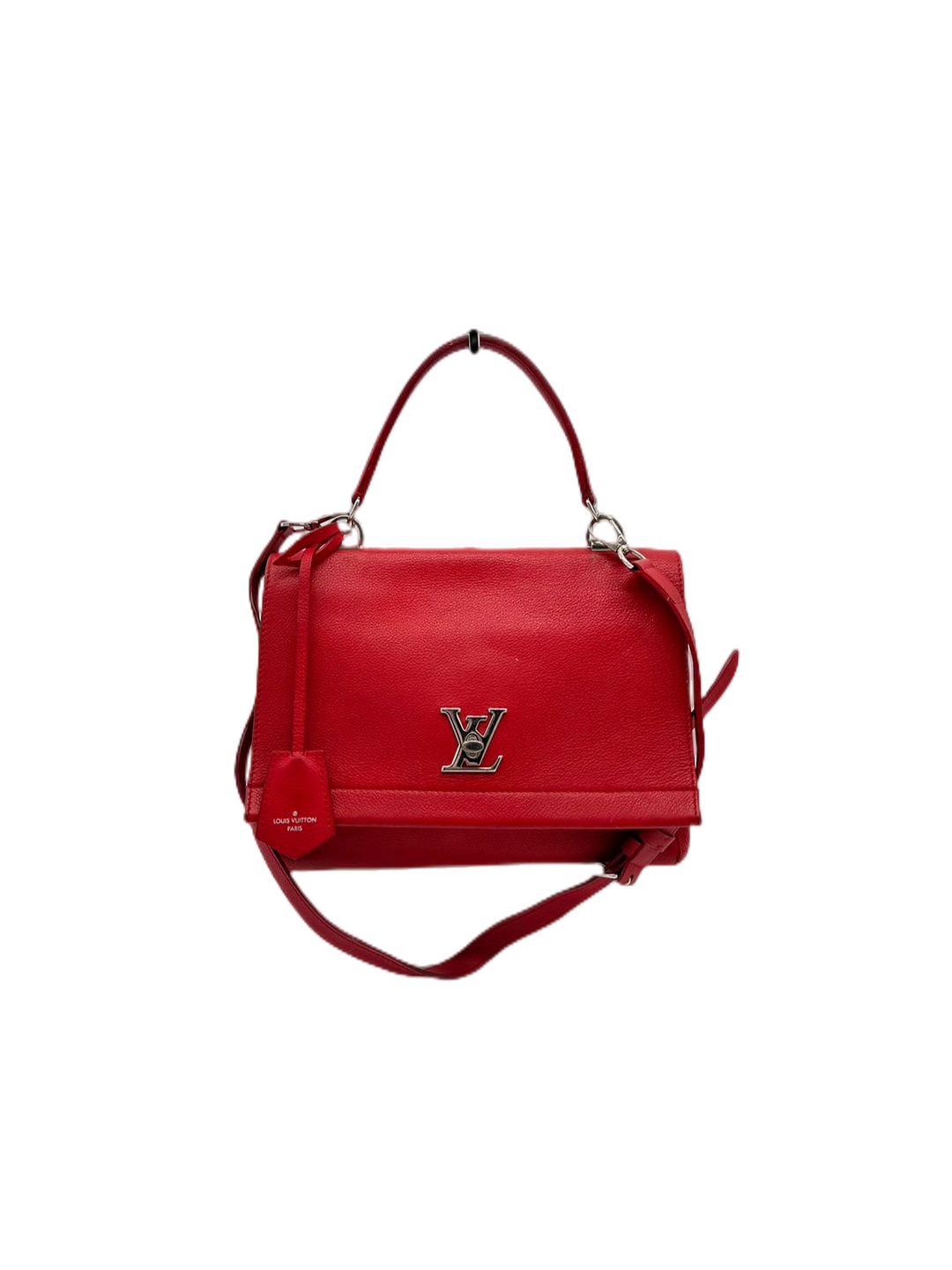 Louis Vuitton pre-owned red Leather Lockme II BB cross-body bag