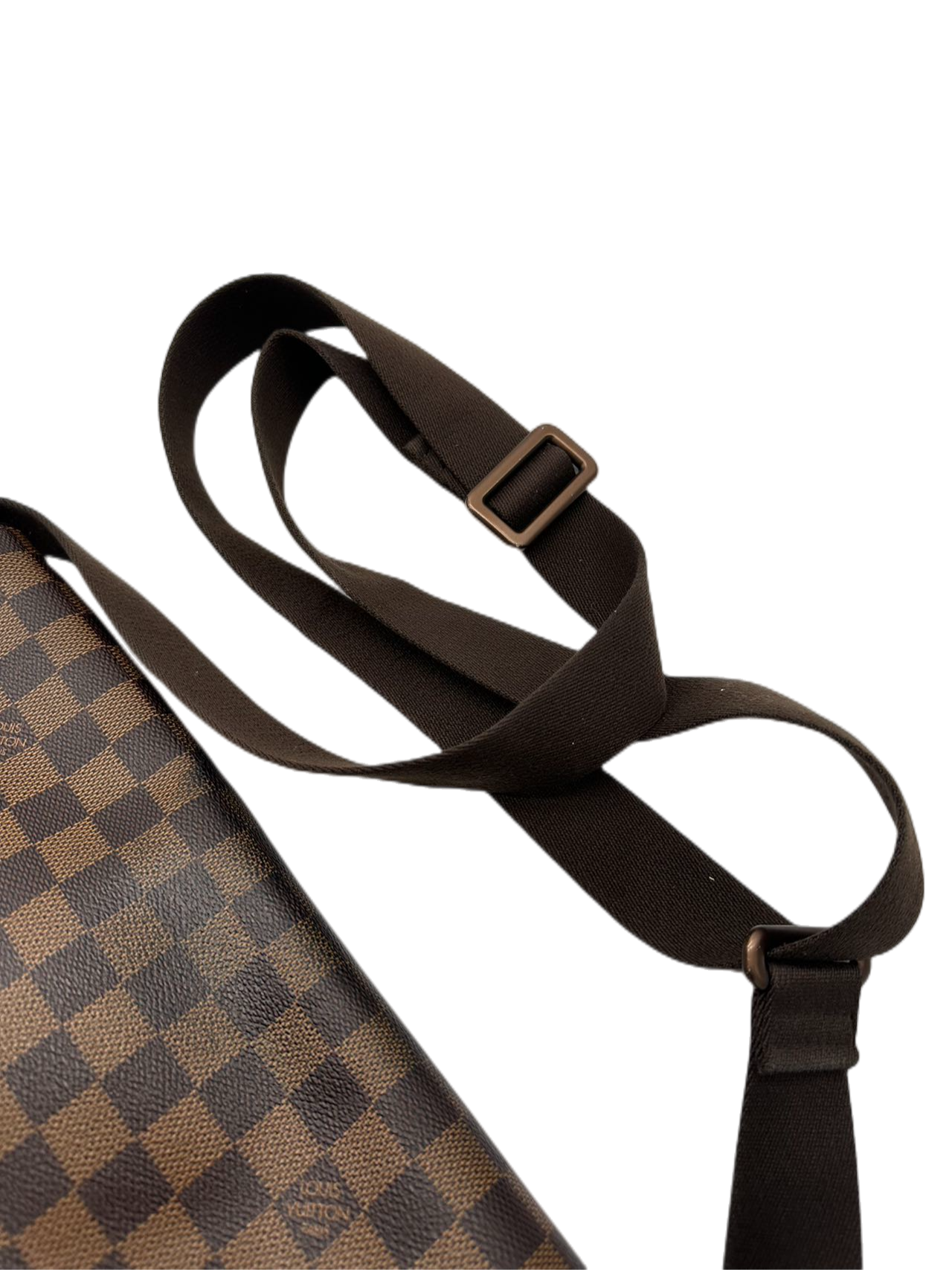 Preloved Louis Vuitton Damier Ebene Brooklyn MM Messenger Bag