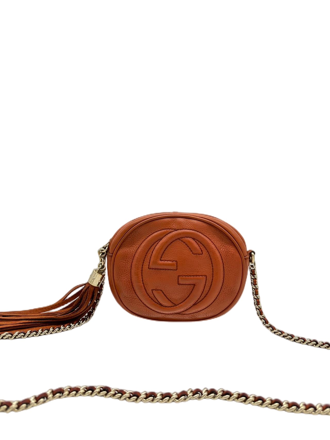 Preloved Gucci GG Logo Leather Small Soho Shoulder bag