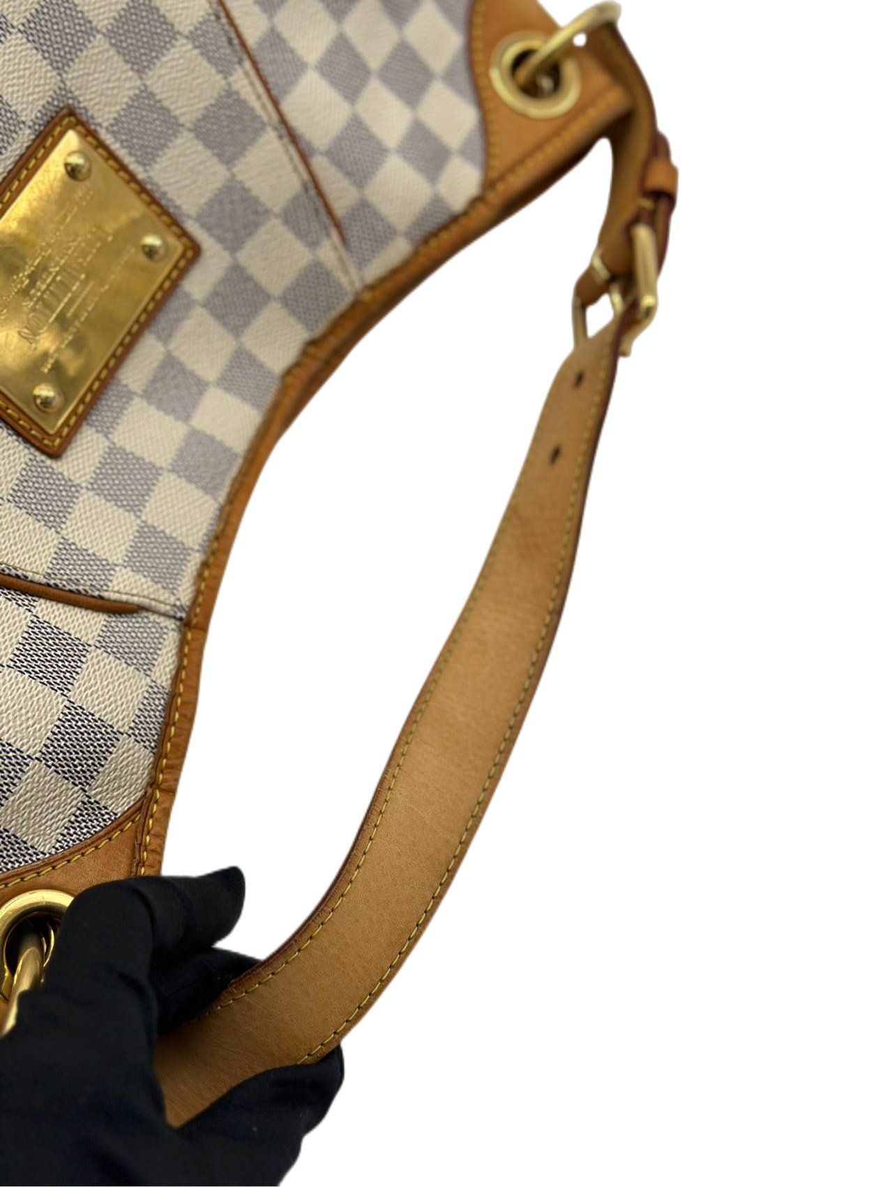 Preloved Louis Vuitton Damier Galliera MM Totes Shoulder Bag