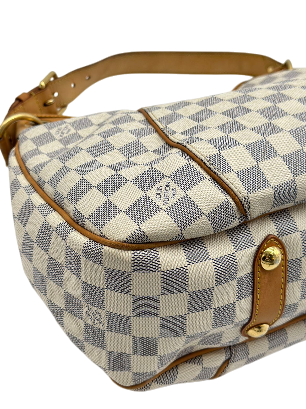Preloved Louis Vuitton Damier Galliera MM Totes Shoulder Bag