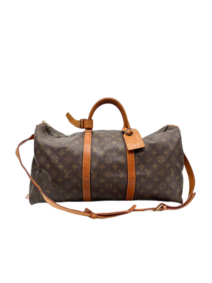 Pre-Owned Louis Vuitton Monogram Keepall Bandouilere 50 Travel Bag