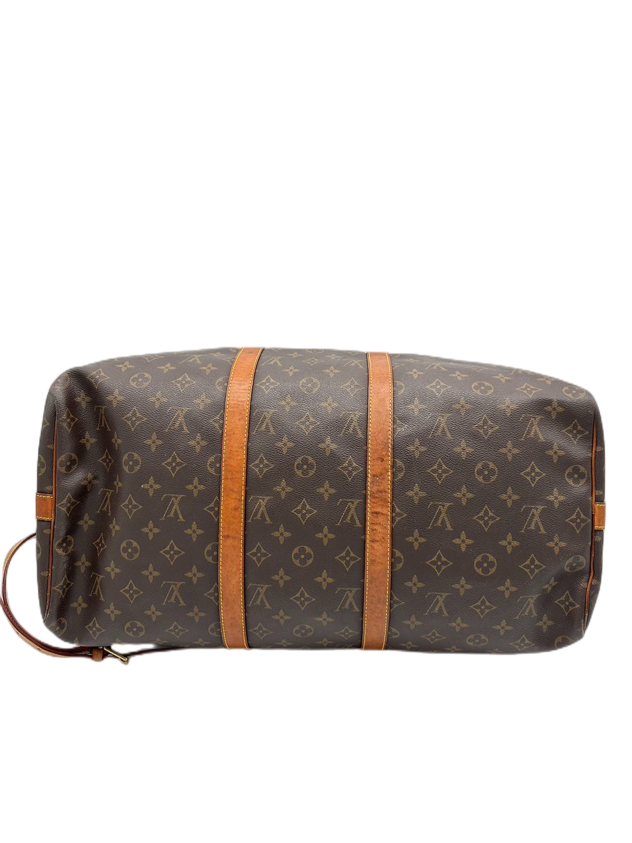 Preloved Louis Vuitton Monogram Keepall Bandouilere 50 Travel Bag