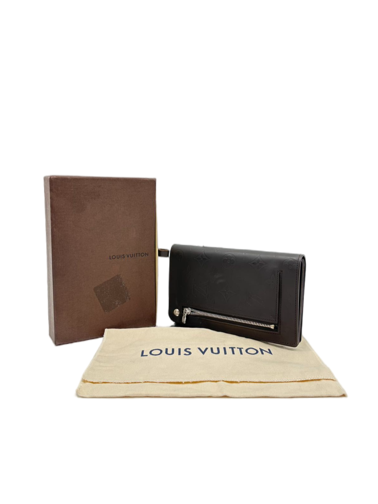 Preloved Louis Vuitton Monogram Brown Leather wallet