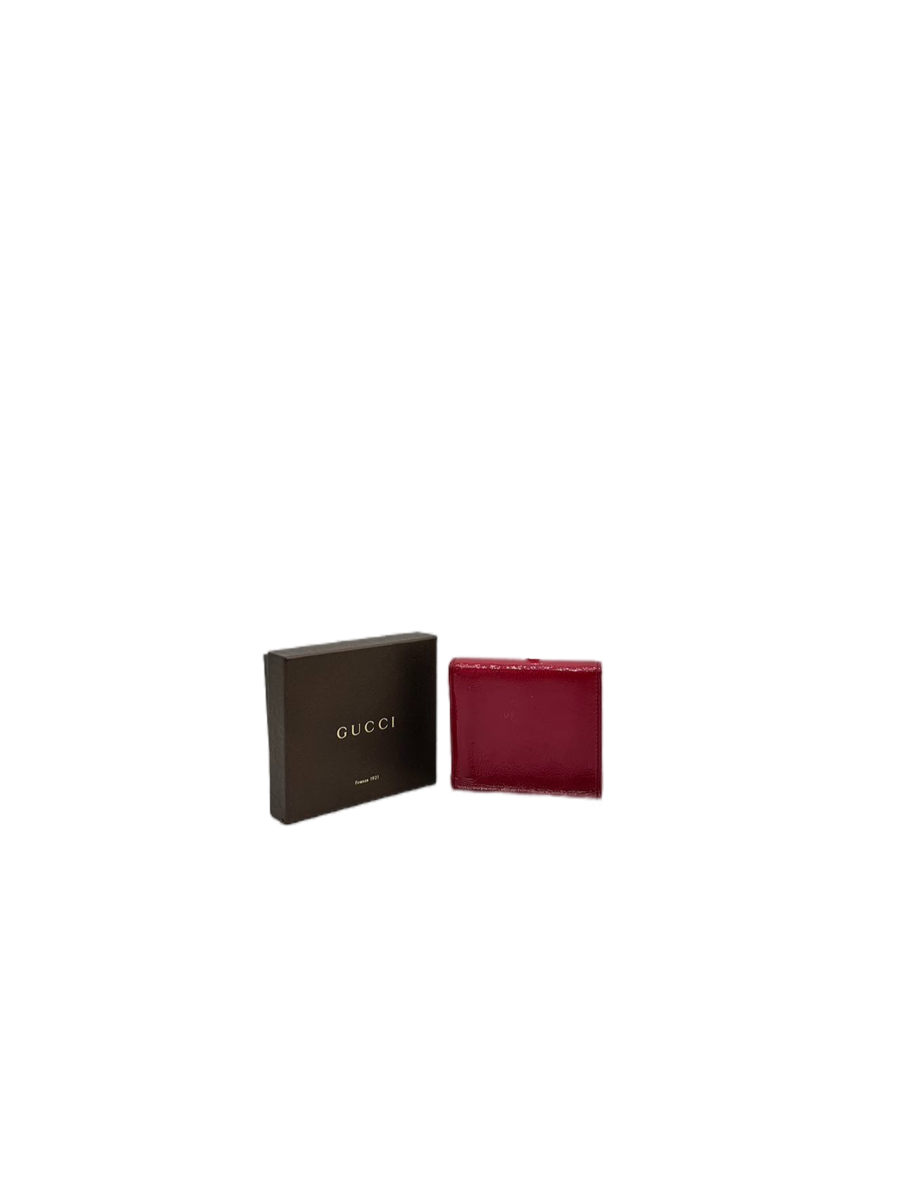 Preloved Gucci GG Logo pink soho Patent leather Wallet