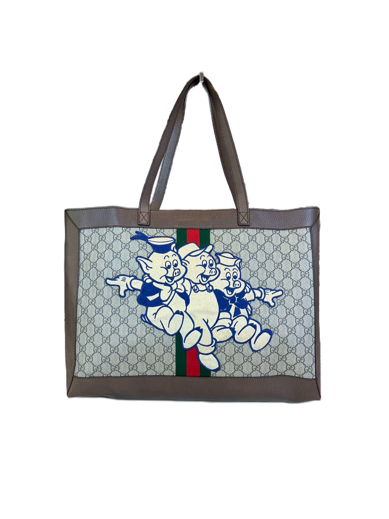 Preloved Gucci GG Logo Supreme Ophidia Large Totes With Pouch
