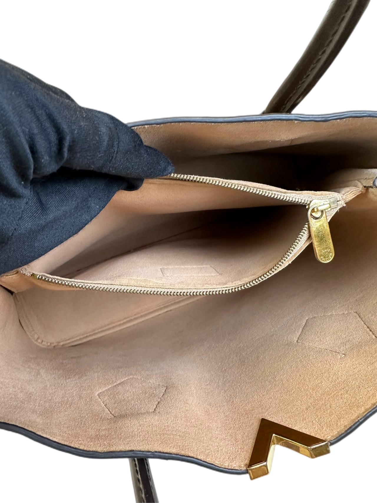 Preloved Louis Vuitton Damier Ebene Kensington Satchel handbag