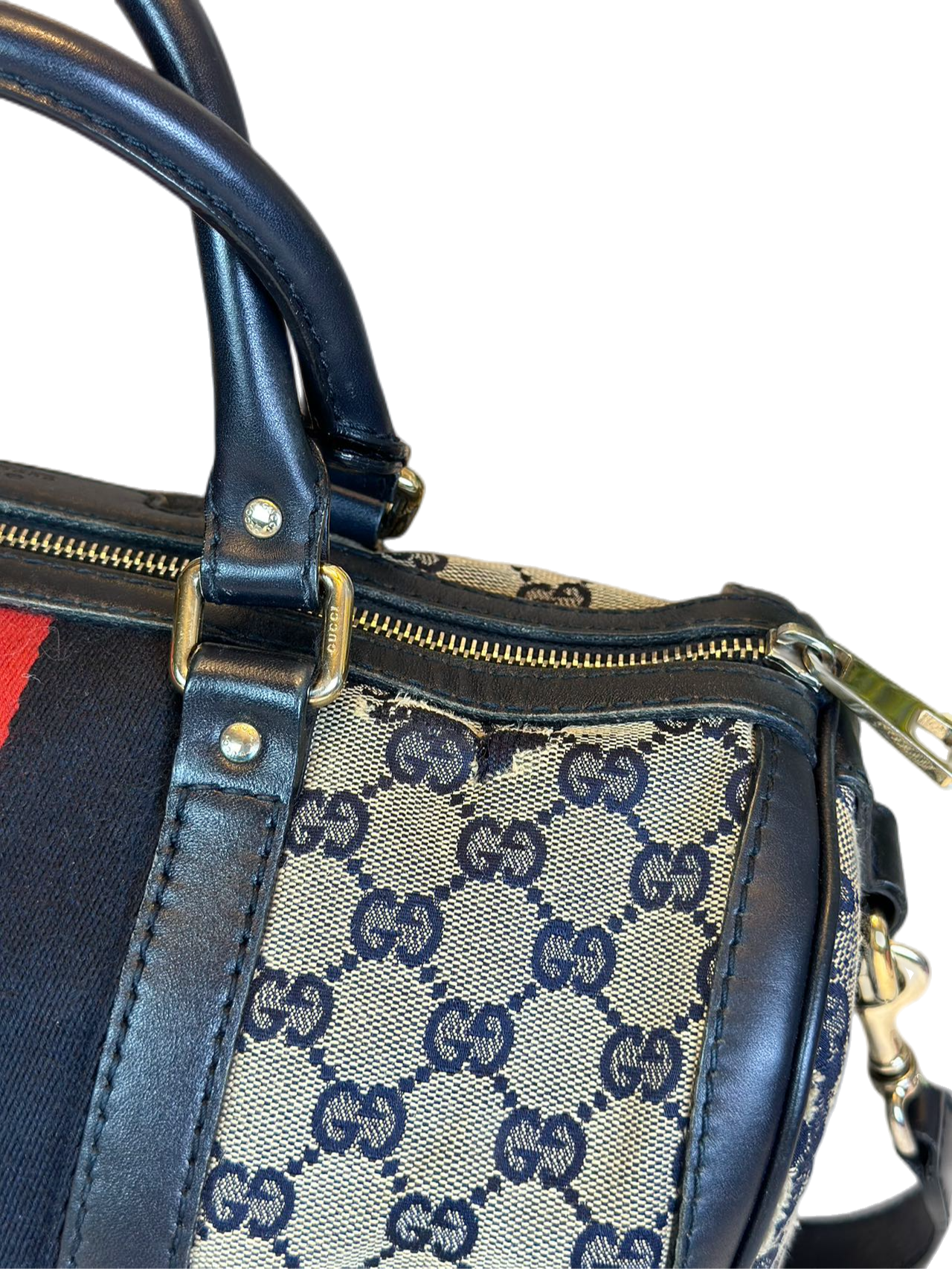 Preloved Gucci GG Logo Supreme Boston Bag Shoulder Bag