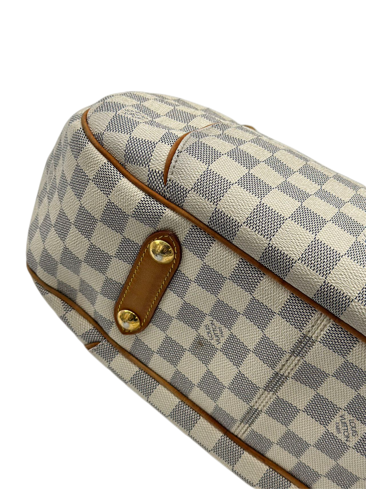 Preloved Louis Vuitton Damier Azur Galliera MM Totes Shoulder Bag