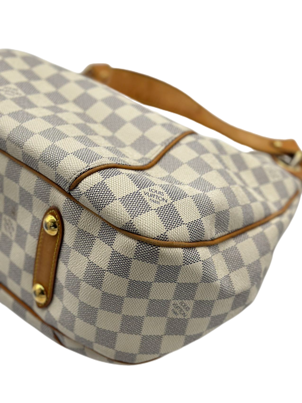 Preloved Louis Vuitton Damier Azur Galliera MM Totes Shoulder Bag