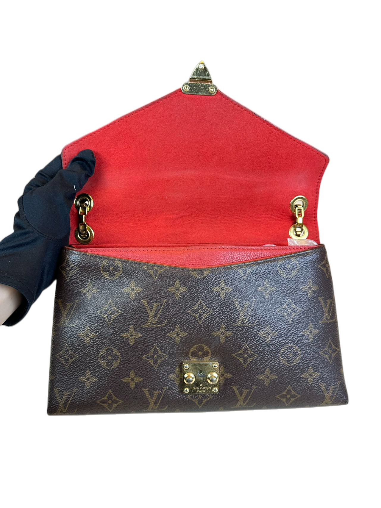 Preloved Louis Vuitton Monogram Canvas Pallas Chain Shoulder Bag