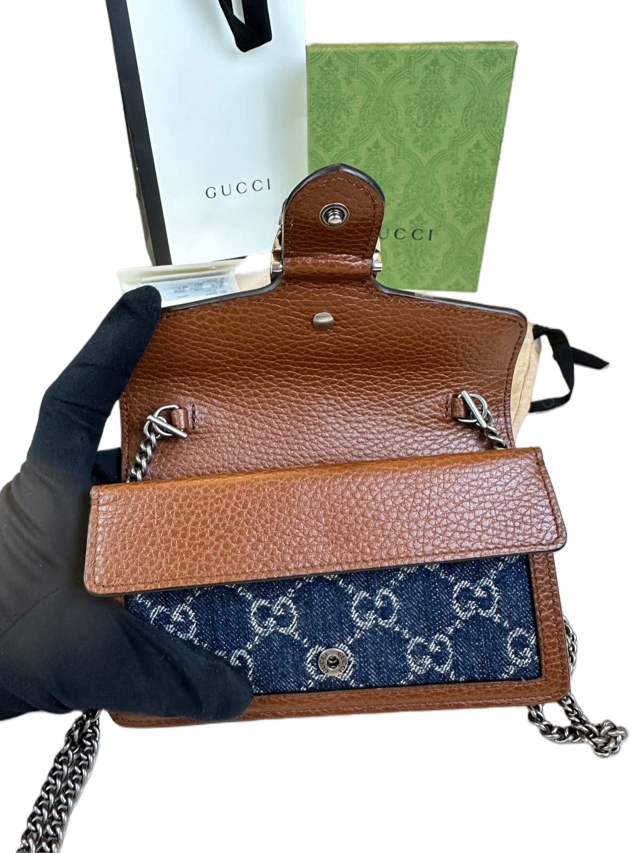 Preloved Gucci GG Logo Print Mini Dionysus Shoulder Bag Crossbody