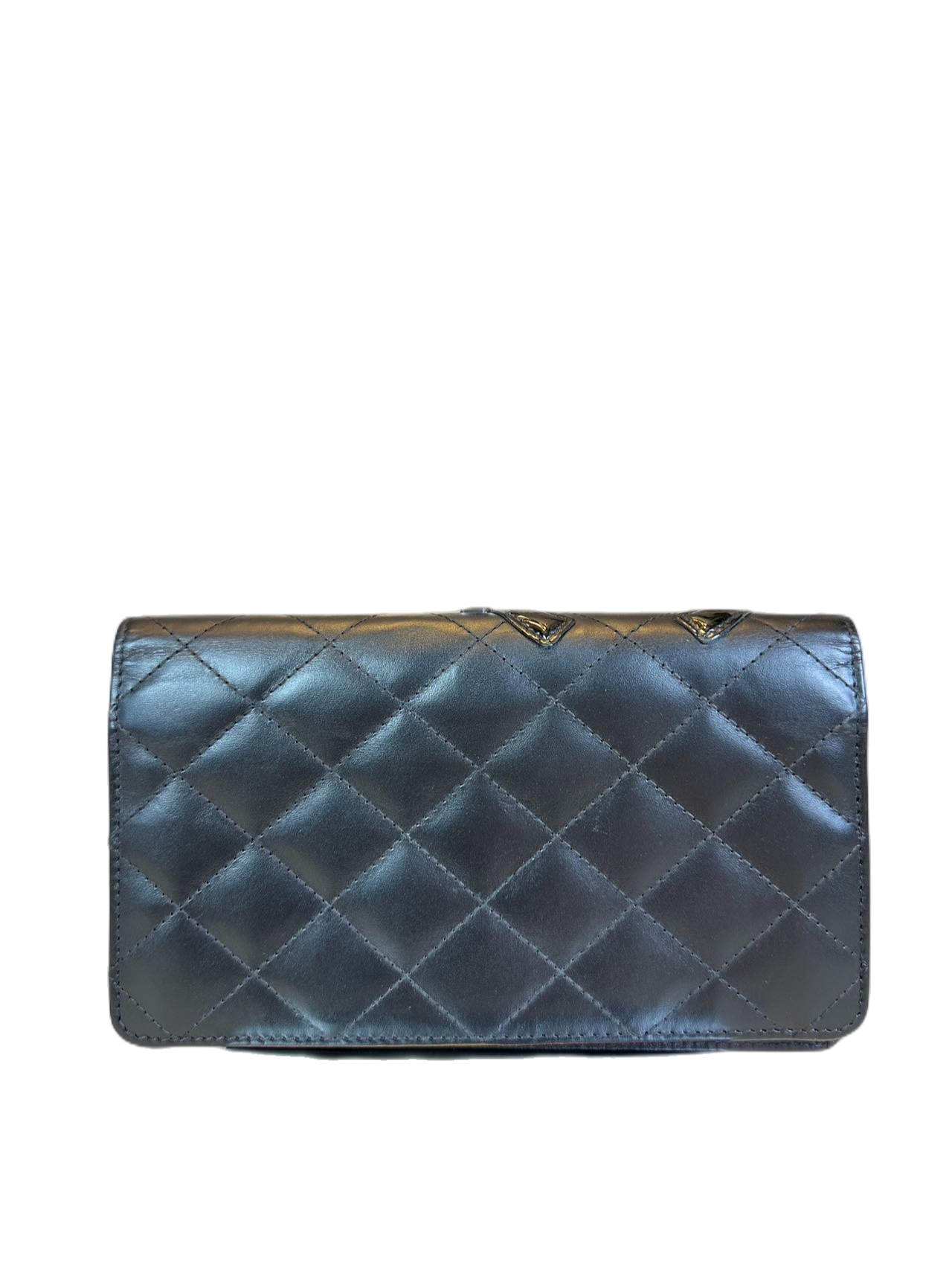 Preloved Chanel Black Leather C Logo Cambon Wallet
