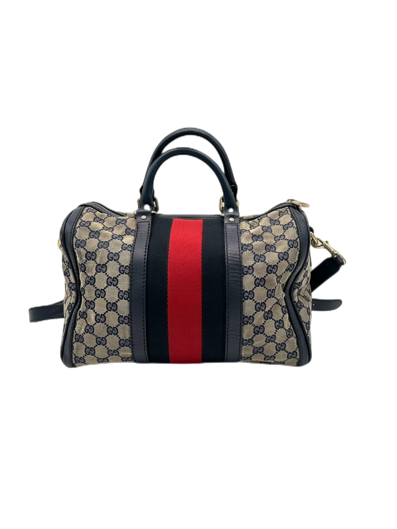 Preloved Gucci GG Logo Supreme Boston Bag Crossbody