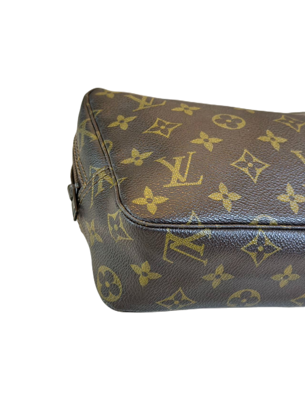 Preloved Louis Vuitton Monogram Canvas Clutch Cosmetic Bag