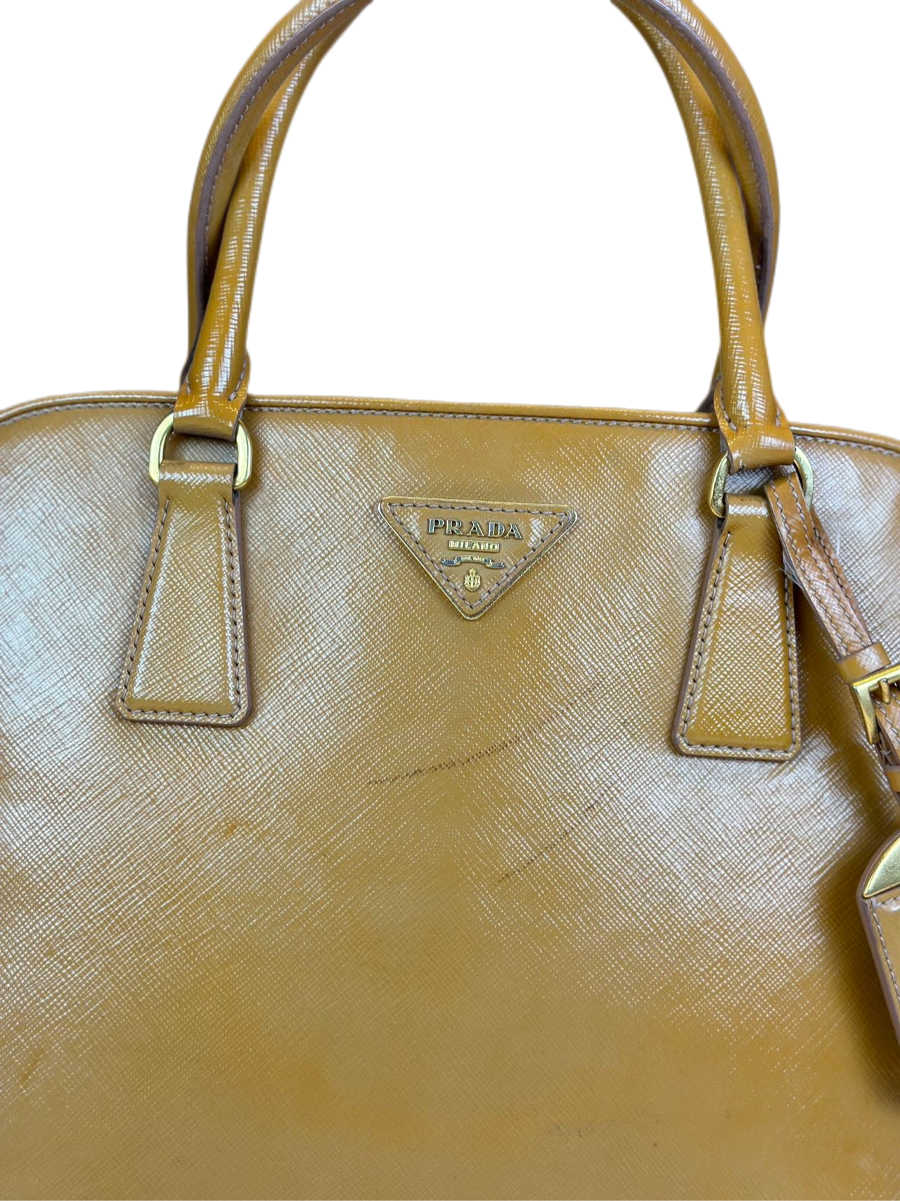 Preloved Prada Patent Leather Shoulder Bag Crossbody