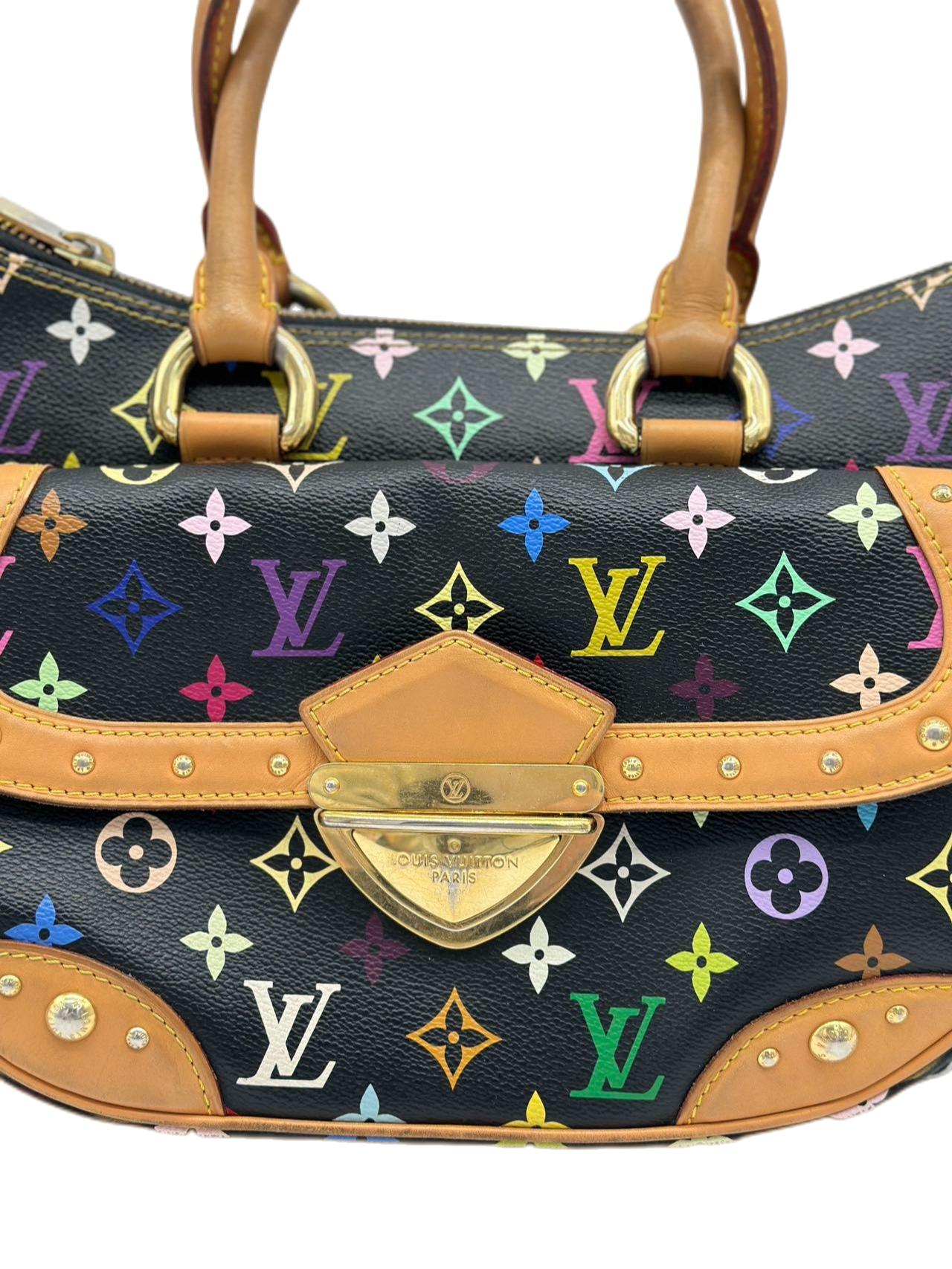 Preloved Louis Vuitton Multicolor Satchel Handbag