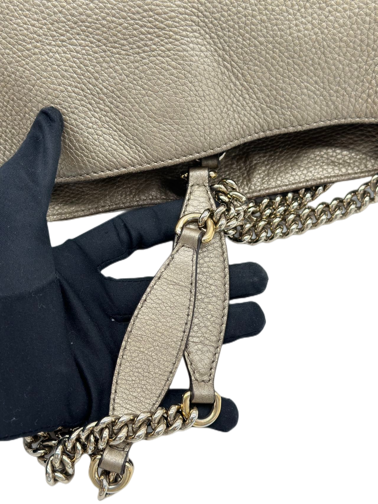 Preloved Gucci GG Logo Large Soho Chain Totes Shoulder Bag