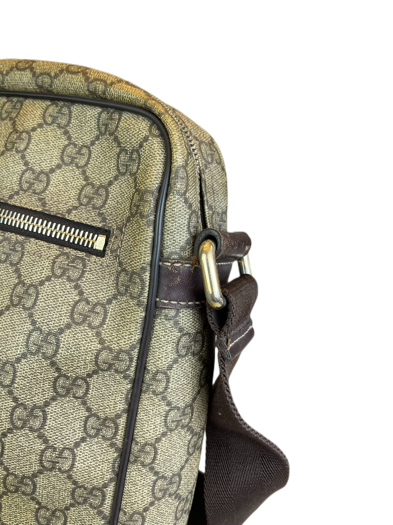 Preloved Gucci GG logo Print Messenger Bags Crossbody