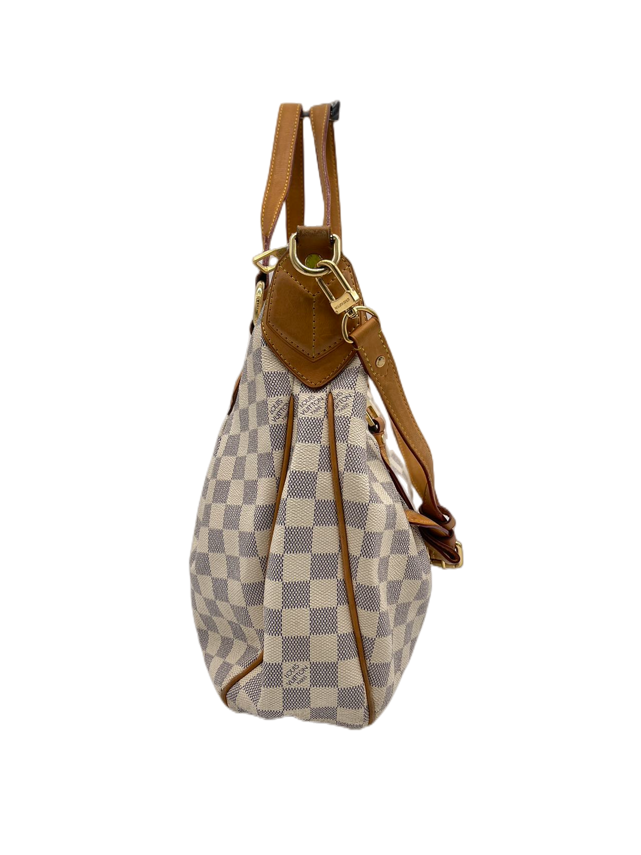 Preloved Louis Vuitton Damier Azur Evora Shoulder Bag