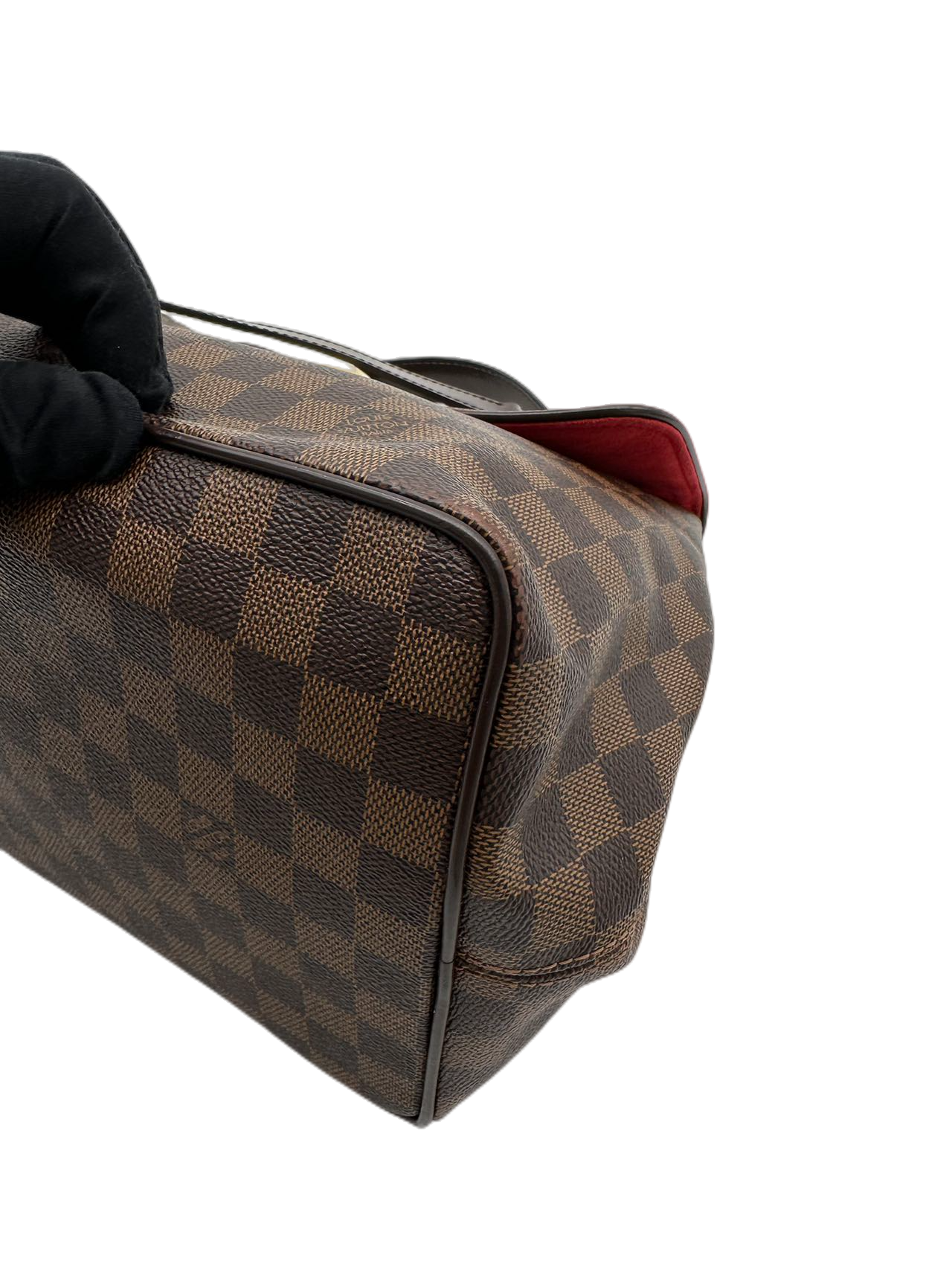 Preloved Louis Vuitton Damier Ebene Bergamo GM Shoulder Bag