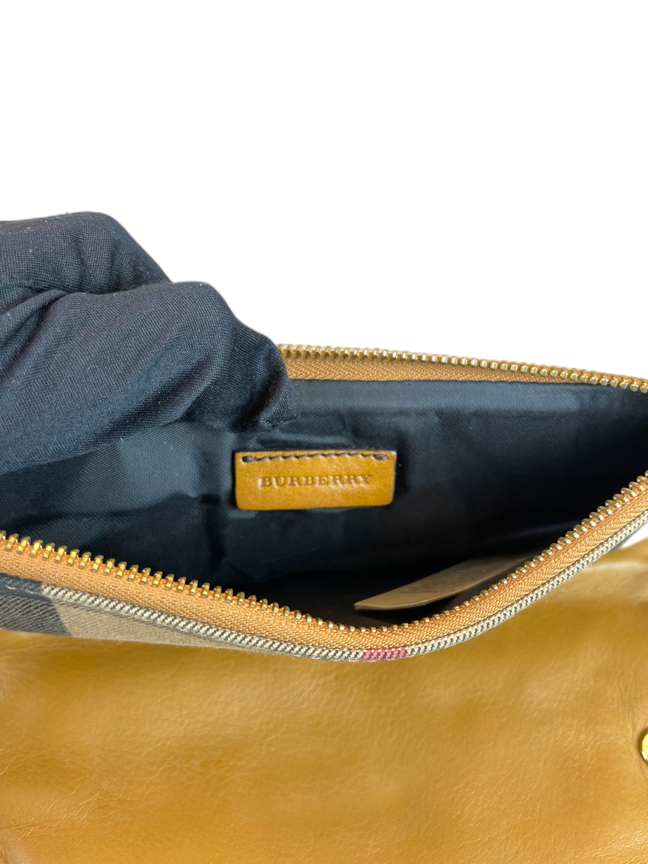 Preloved Burberry Signature Logo Clutches Handbag Pouch