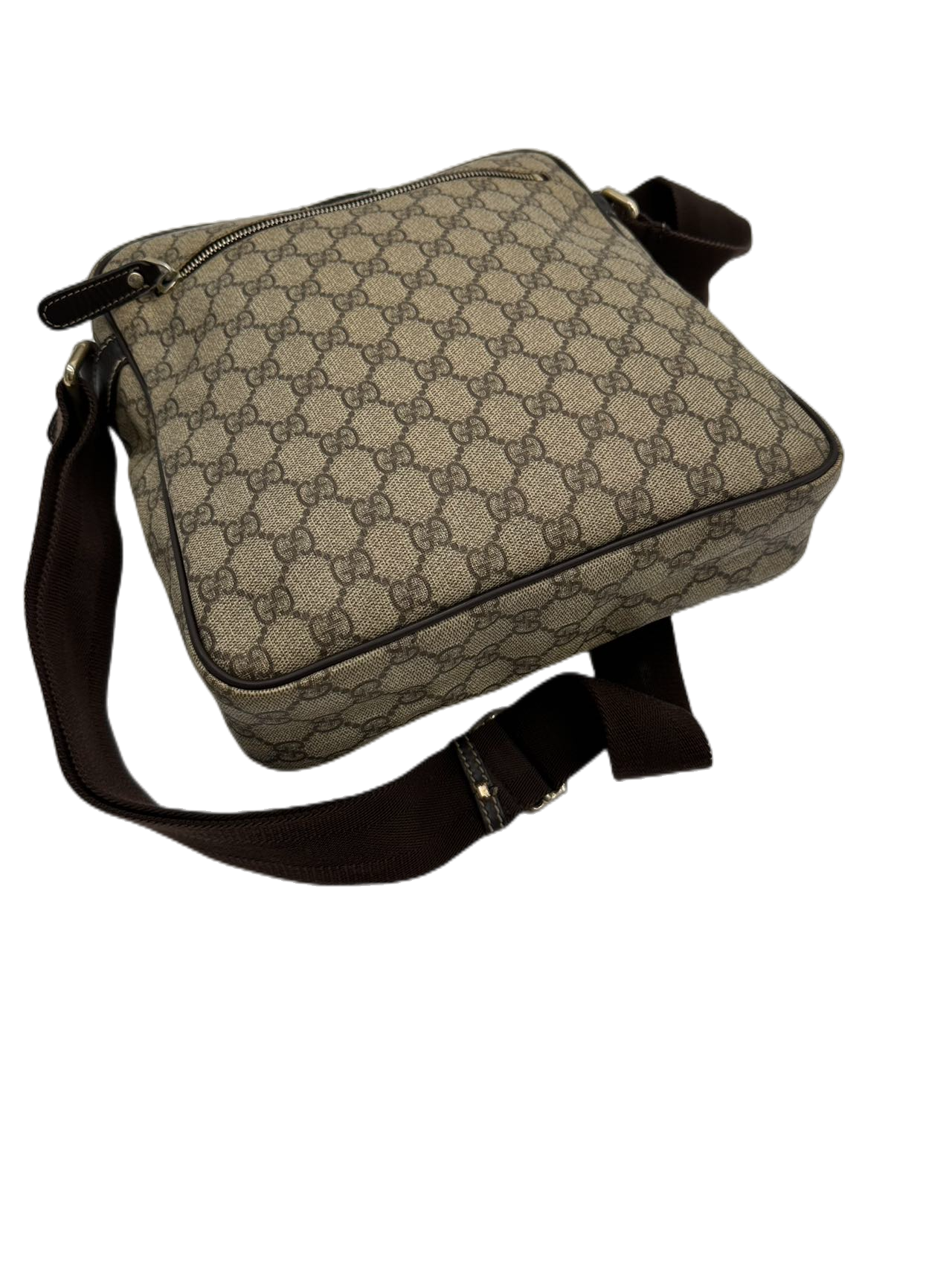 Preloved Gucci GG Logo Supreme Messenger Bag Crossbody