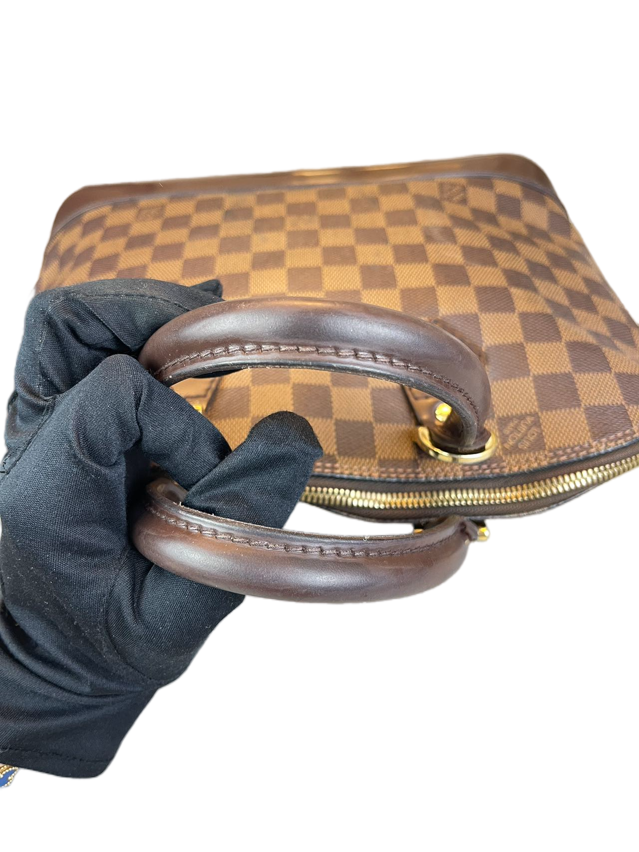 Preloved Louis Vuitton Damier Ebene Alma PM Satchel Handbag