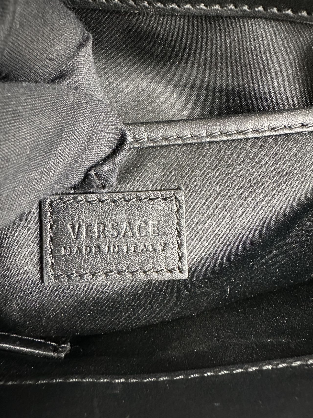 Versace Tri-Color Leather Shoulder Bag Crossbody