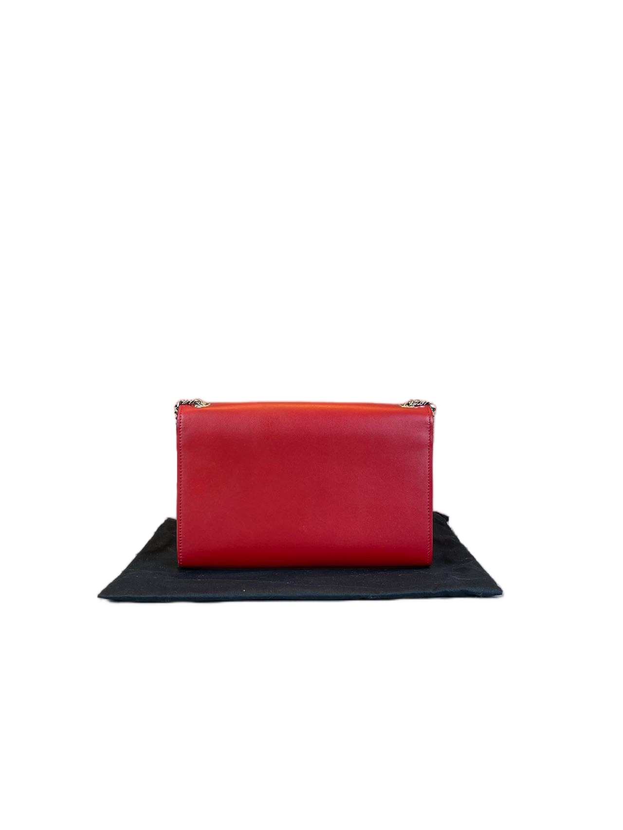 Yves Saint Laurent Red Leather Kate Chain Shoulder Bag