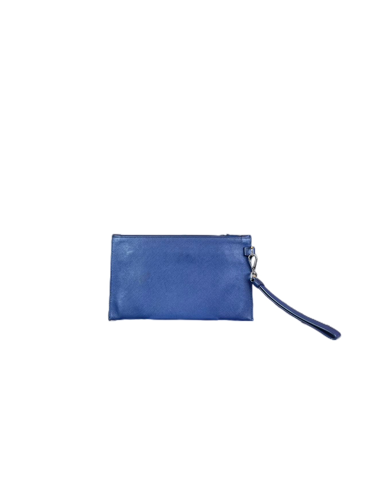 Versace Blue leather Clutches Handbag