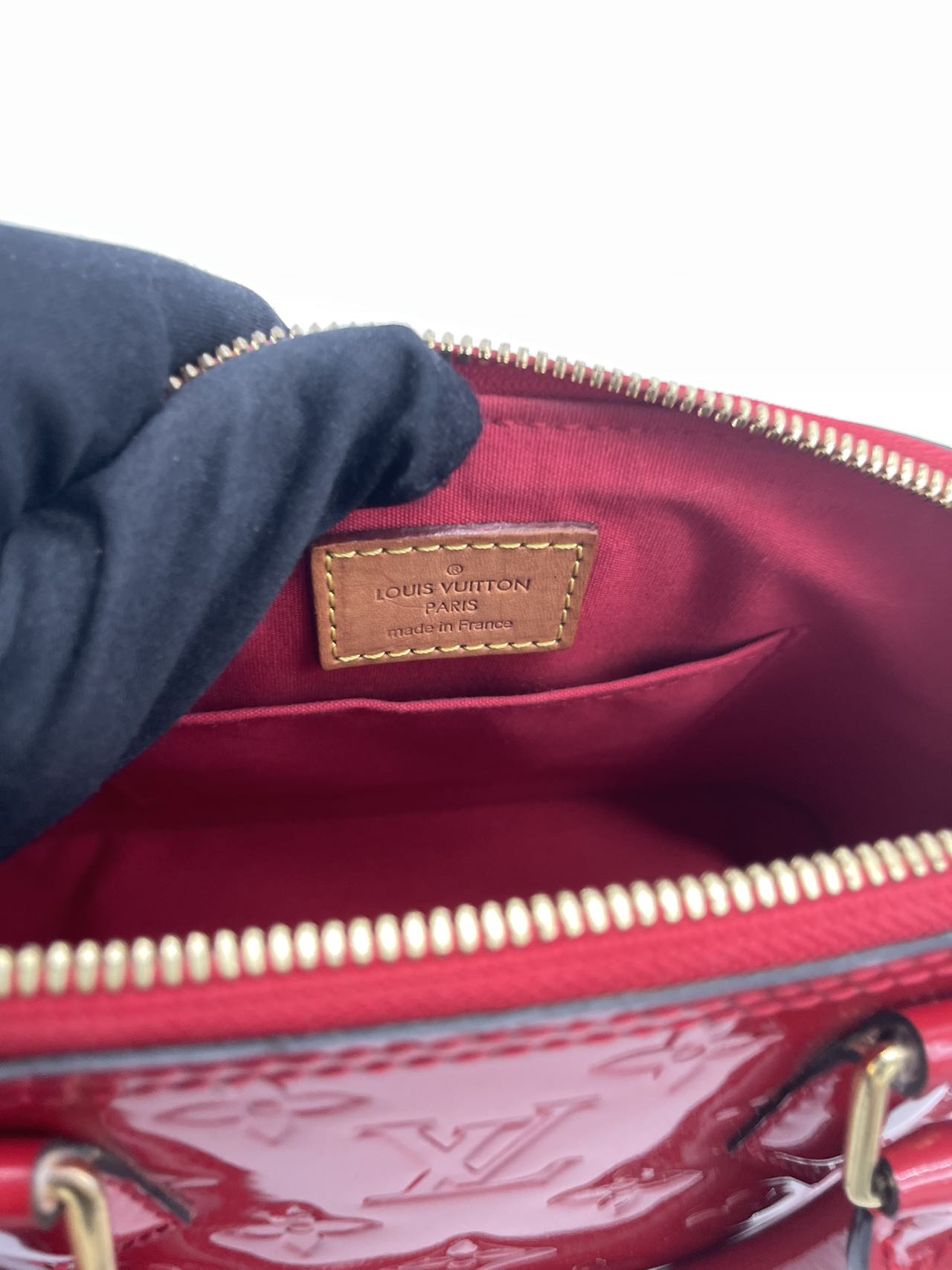 Preloved Louis Vuitton Patent Leather Alma BB Crossbody