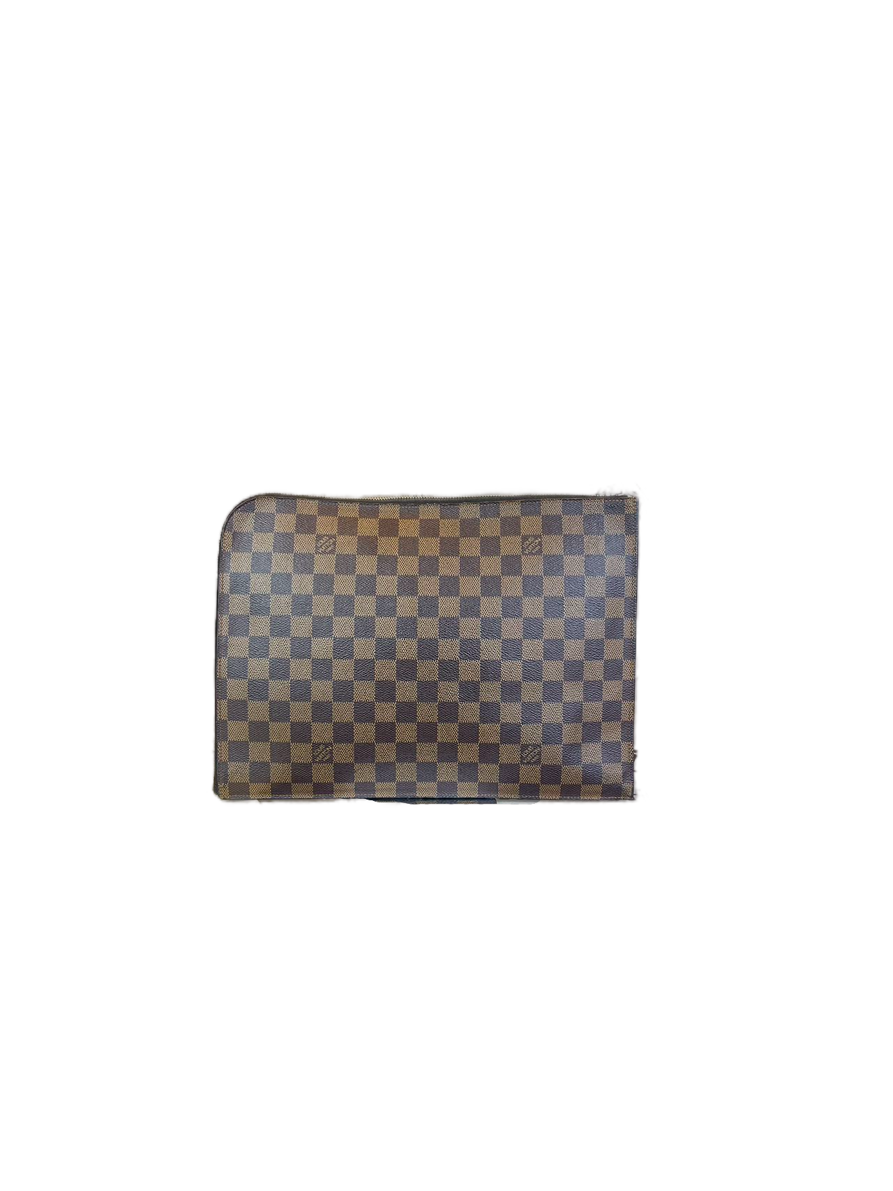 Preloved Louis Vuitton Jour Damier Ebene Clutch Handbag