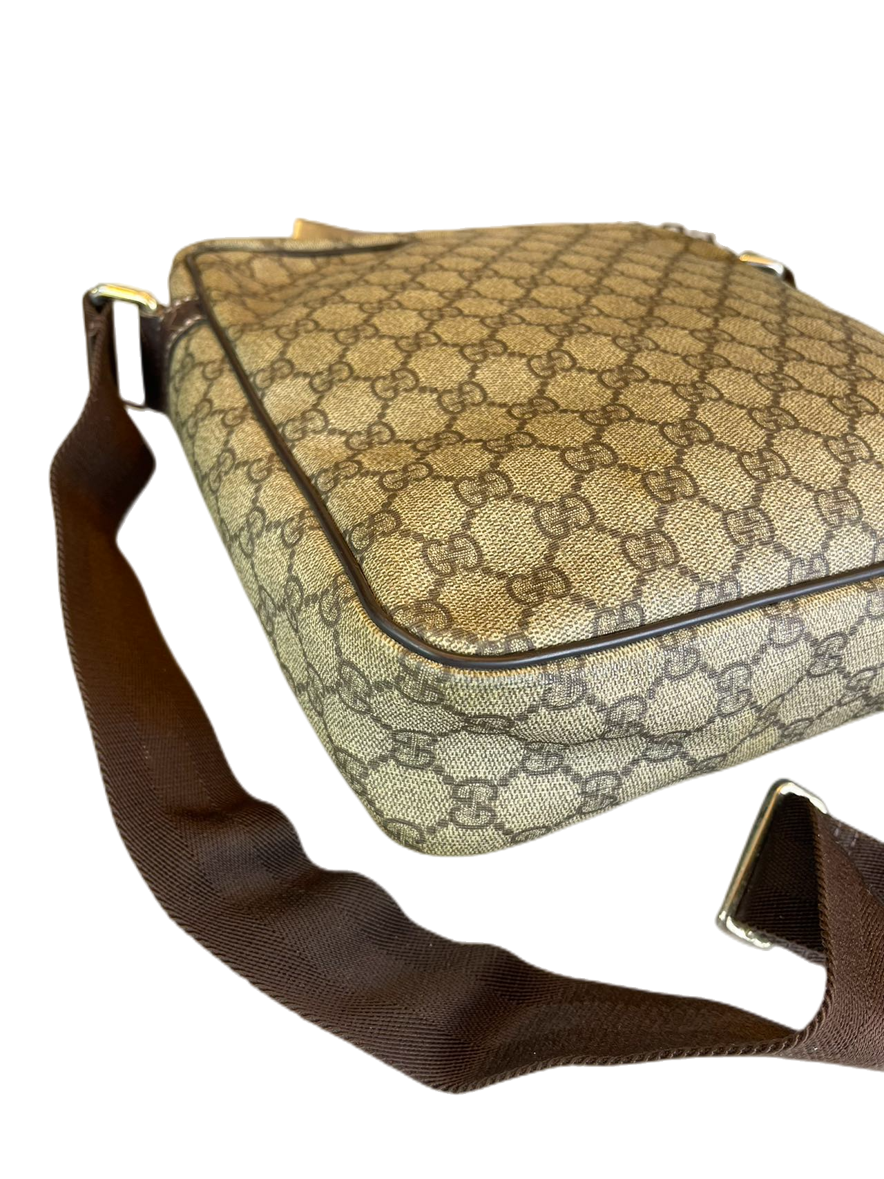 Preloved Gucci GG logo Print Messenger Bags Crossbody