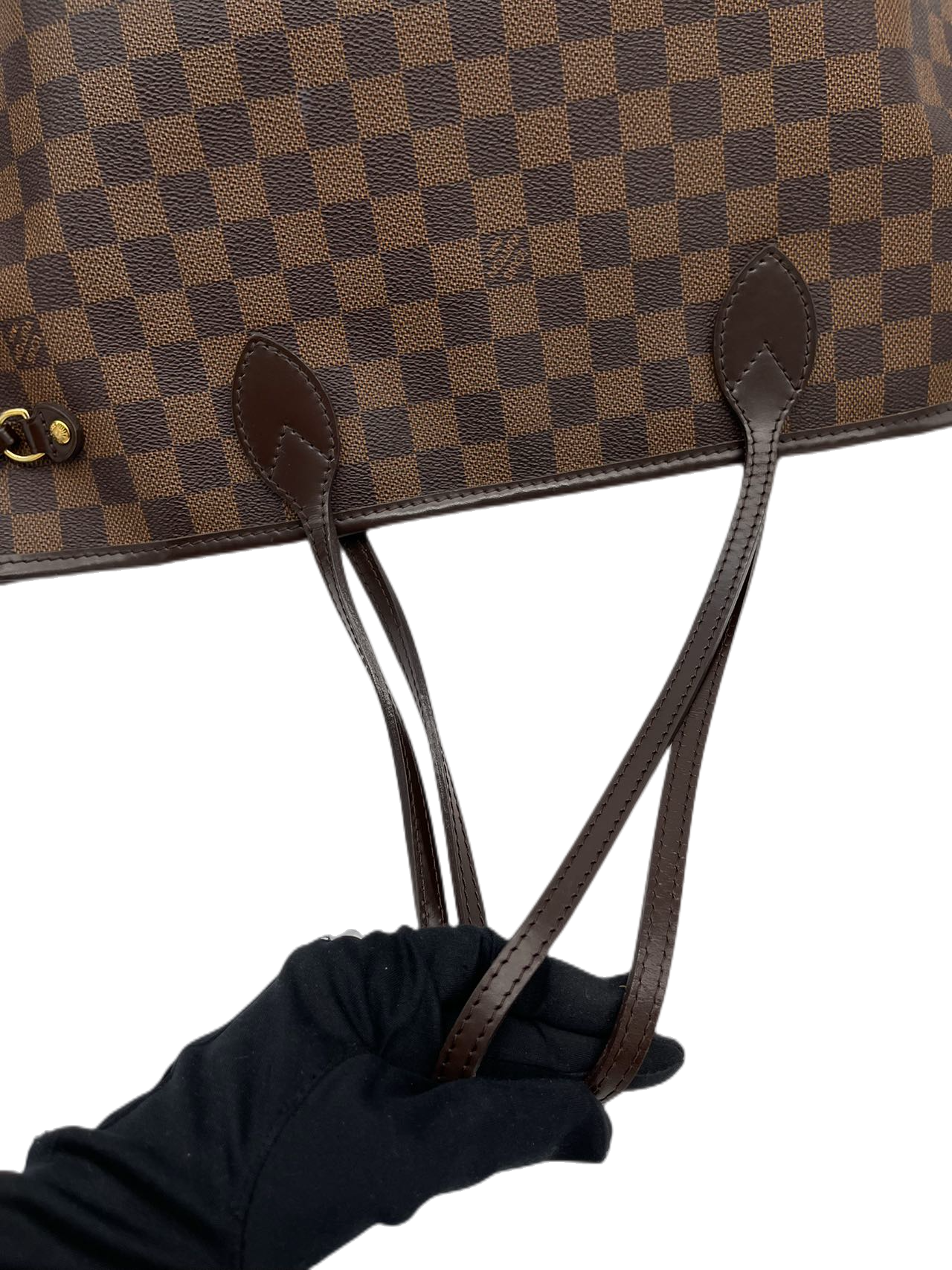 Preloved Louis Vuitton Damier Ebene NeverFull MM Totes