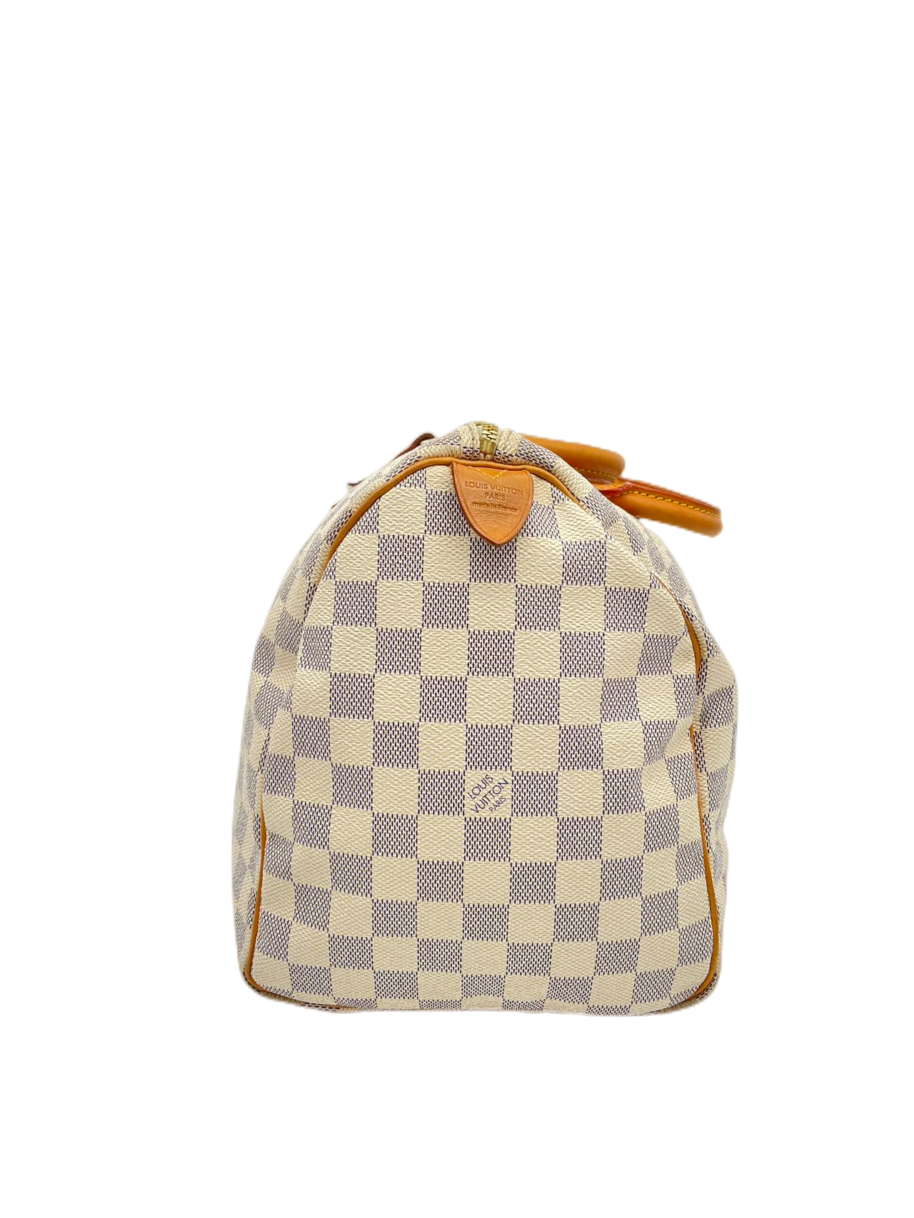Preloved Louis Vuitton Damier Azur Speedy 35 Satchel Handbag