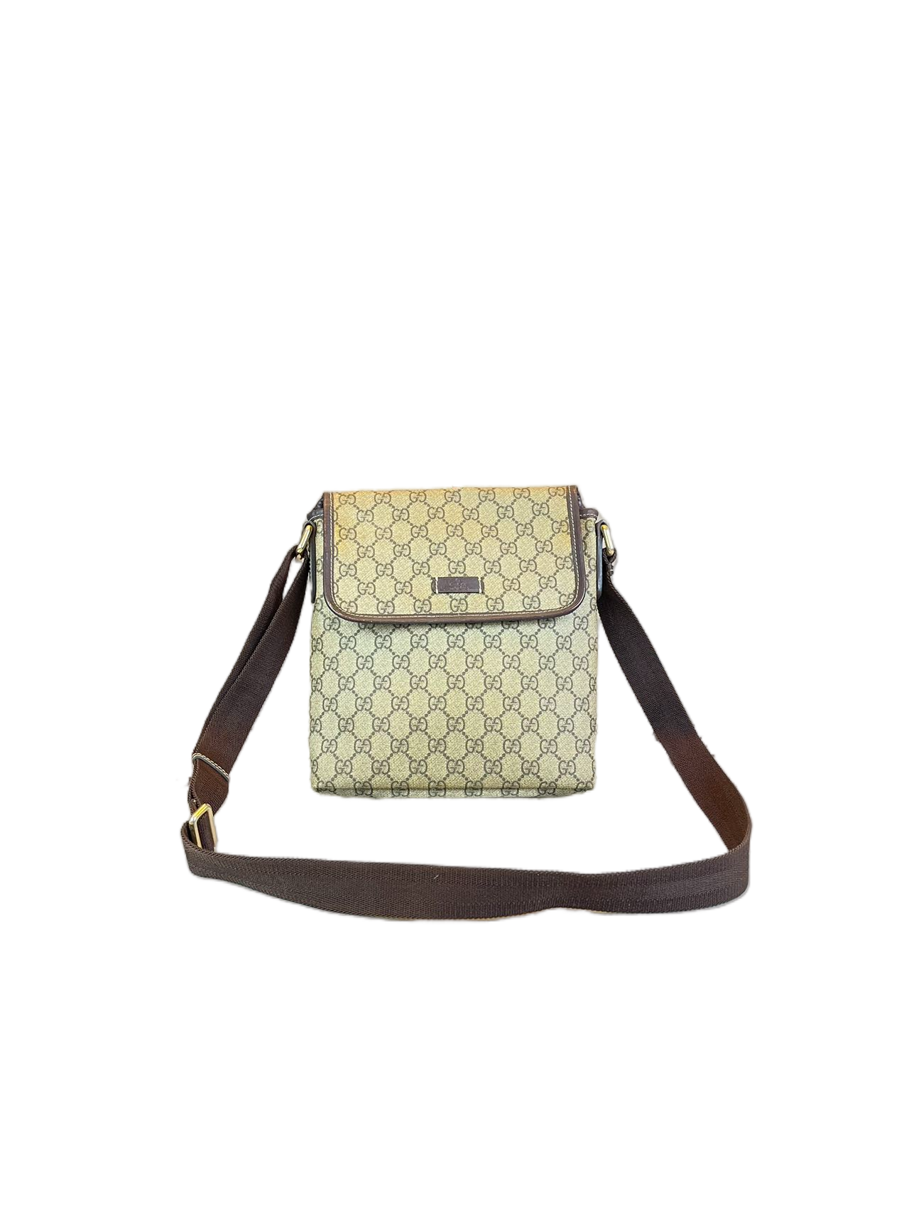 Preloved Gucci GG Logo Printed Small Messenger bag Shoulder Bag