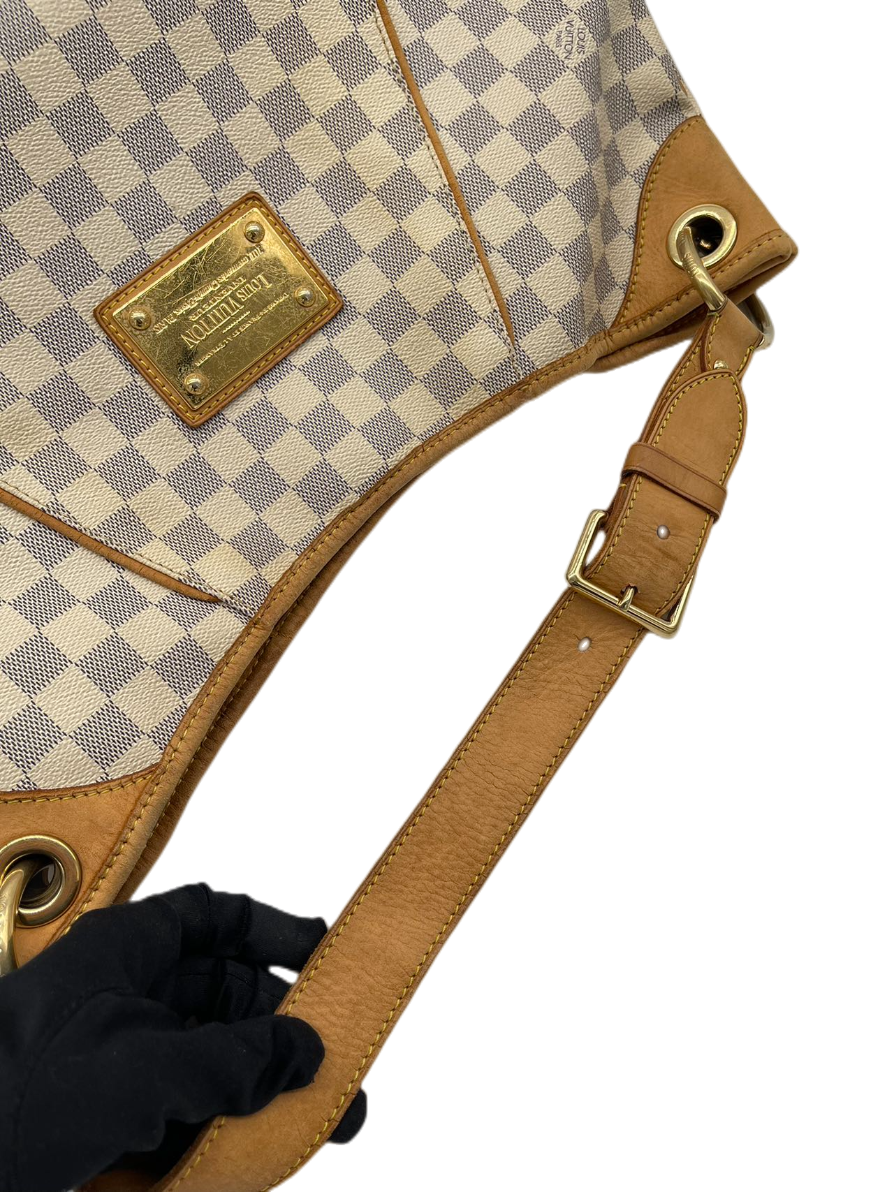 Preloved Louis Vuitton Damier Azur Galliera GM Totes