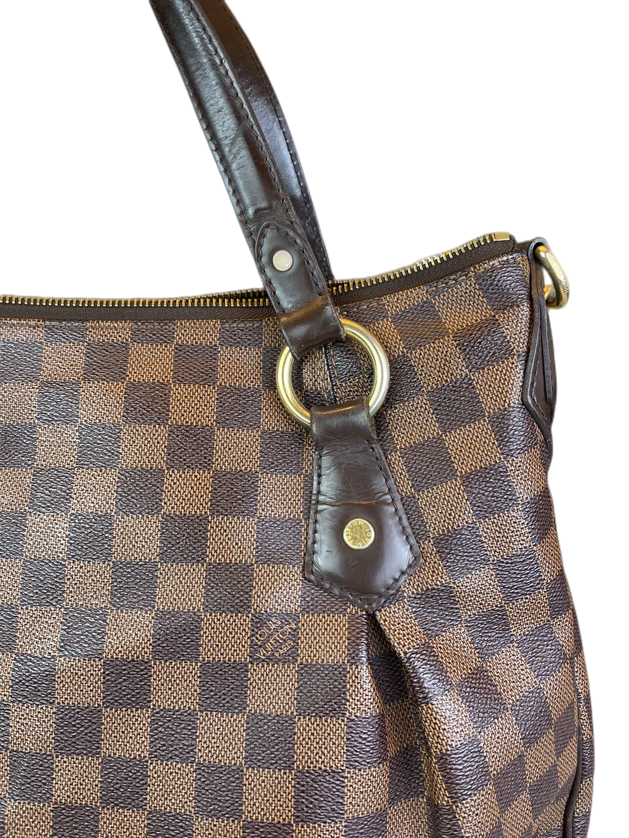 Preloved Louis Vuitton Damier Ebene Evora Shoulder Bag