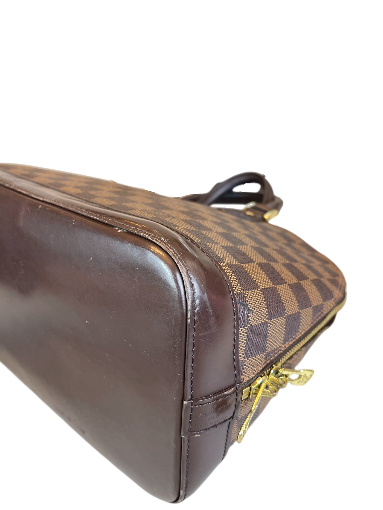 Preloved Louis Vuitton Damier Ebene Alma PM Satchel Handbag